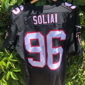 #96 Paul Soliai Signed NFL Falcons Nike Jersey